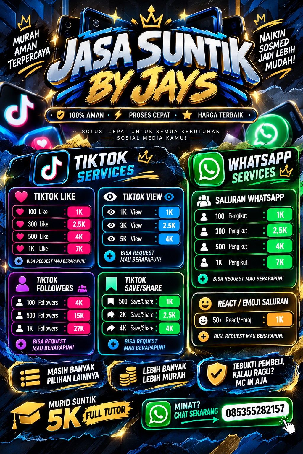 Daftar layanan Jasa Suntik by JAYS